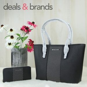 NWT MICHAEL KORS Micro Stud Tote & ZA Cont. Wallet